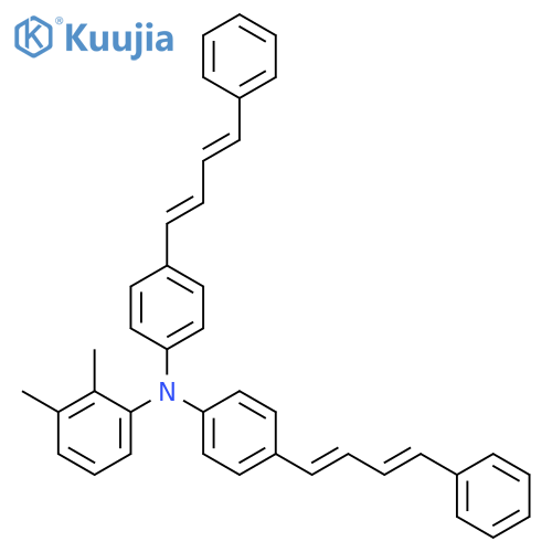 Benzenamine, 2,3-dimethyl-N,N-bis[4-(4-phenyl-1,3-butadienyl)phenyl]- structure