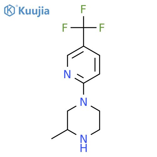 Piperazine, 3-methyl-1-[5-(trifluoromethyl)-2-pyridinyl]- structure