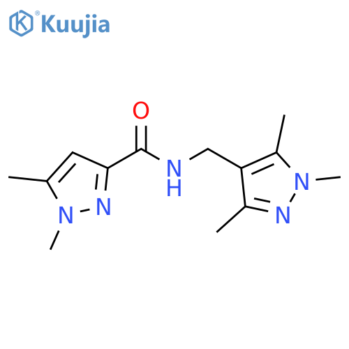 1H-Pyrazole-3-carboxamide,1,5-dimethyl-N-[(1,3,5-trimethyl-1H-pyrazol-4-yl)methyl]- structure