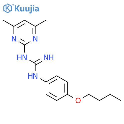Guanidine, N-(4-butoxyphenyl)-N'-(4,6-dimethyl-2-pyrimidinyl)- structure