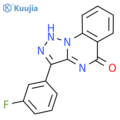 3-(3-fluorophenyl)-4H,5H-1,2,3triazolo1,5-aquinazolin-5-one structure