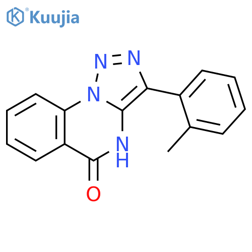 3-(2-Methylphenyl)1,2,3triazolo-1,5-aquinazolin-5(4H)-one structure