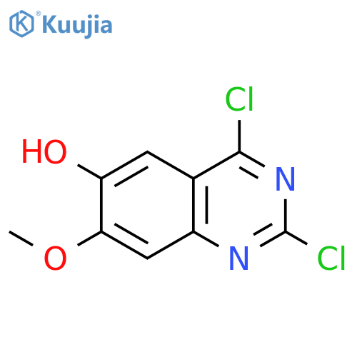 6-QUINAZOLINOL, 2,4-DICHLORO-7-METHOXY- structure
