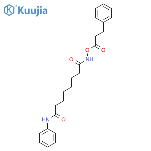 Octanediamide, N-(1-oxo-3-phenylpropoxy)-N'-phenyl- structure