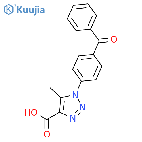 1H-1,2,3-TRIAZOLE-4-CARBOXYLIC ACID, 1-(4-BENZOYLPHENYL)-5-METHYL- structure