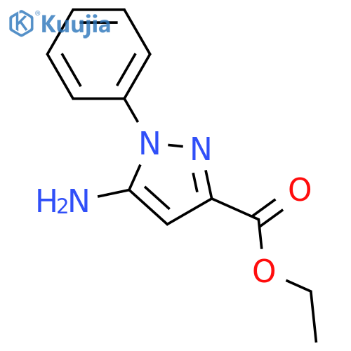 Ethyl 5-amino-1-phenyl-1H-pyrazole-3-carboxylate structure