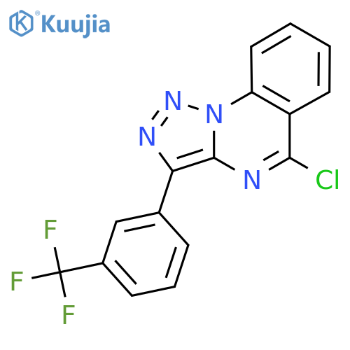 5-chloro-3-3-(trifluoromethyl)phenyl-1,2,3triazolo1,5-aquinazoline structure