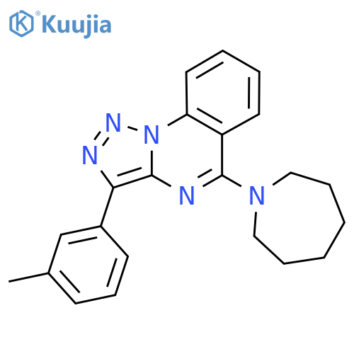 1-3-(3-methylphenyl)-1,2,3triazolo1,5-aquinazolin-5-ylazepane structure