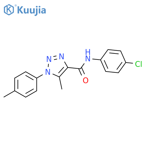 N-(4-chlorophenyl)-5-methyl-1-(4-methylphenyl)-1H-1,2,3-triazole-4-carboxamide structure
