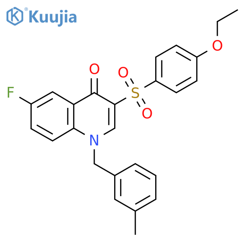 3-(4-ethoxybenzenesulfonyl)-6-fluoro-1-(3-methylphenyl)methyl-1,4-dihydroquinolin-4-one structure