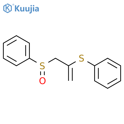 BENZENE, [[1-[(PHENYLSULFINYL)METHYL]ETHENYL]THIO]- structure