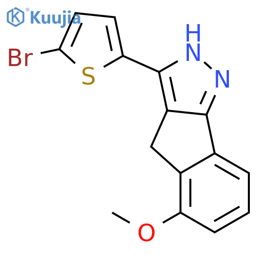 INDENO[1,2-C]PYRAZOLE, 3-(5-BROMO-2-THIENYL)-1,4-DIHYDRO-5-METHOXY- structure