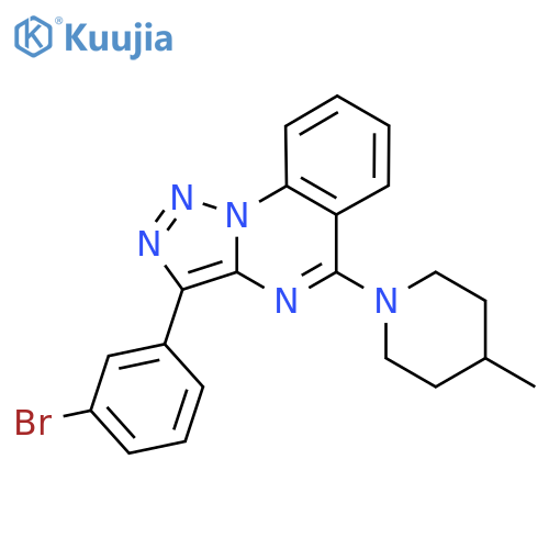 1-3-(3-bromophenyl)-1,2,3triazolo1,5-aquinazolin-5-yl-4-methylpiperidine structure