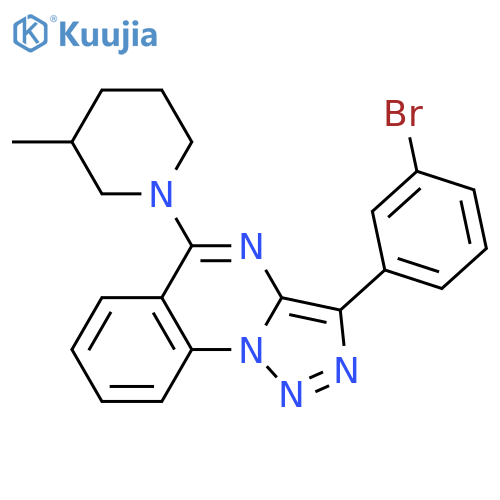 1-3-(3-bromophenyl)-1,2,3triazolo1,5-aquinazolin-5-yl-3-methylpiperidine structure