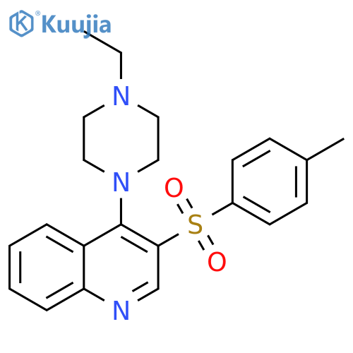 4-(4-ethylpiperazin-1-yl)-3-(4-methylbenzenesulfonyl)quinoline structure