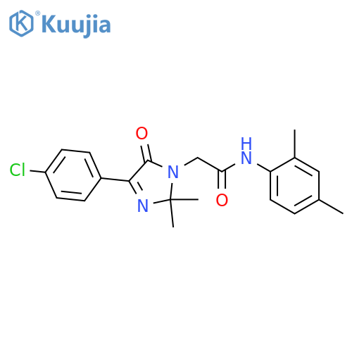 2-4-(4-chlorophenyl)-2,2-dimethyl-5-oxo-2,5-dihydro-1H-imidazol-1-yl-N-(2,4-dimethylphenyl)acetamide structure