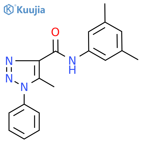 N-(3,5-dimethylphenyl)-5-methyl-1-phenyl-1H-1,2,3-triazole-4-carboxamide structure