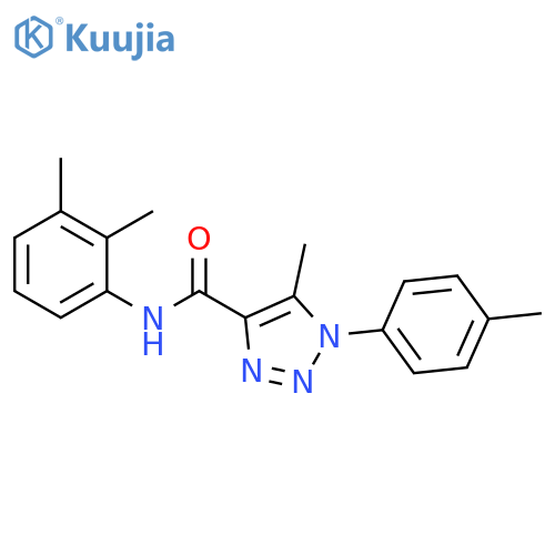 N-(2,3-dimethylphenyl)-5-methyl-1-(4-methylphenyl)-1H-1,2,3-triazole-4-carboxamide structure