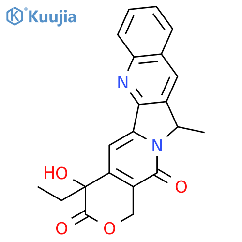 4-ethyl-4-hydroxy-12-methyl-1H-pyrano[3',4':6,7]indolizino[1,2-b]quinoline-3,14(4H,12H)-dione structure
