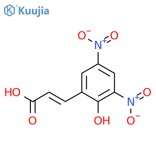 2-PROPENOIC ACID, 3-(2-HYDROXY-3,5-DINITROPHENYL)-, (2E)- structure