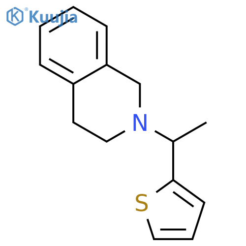 Isoquinoline, 1,2,3,4-tetrahydro-2-[1-(2-thienyl)ethyl]- structure