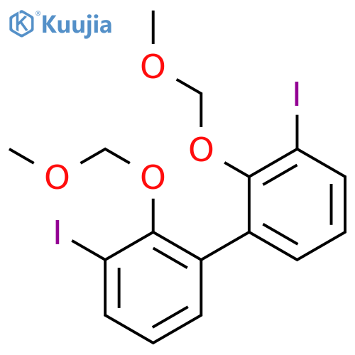 1,1'-BIPHENYL, 3,3'-DIIODO-2,2'-BIS(METHOXYMETHOXY)- structure
