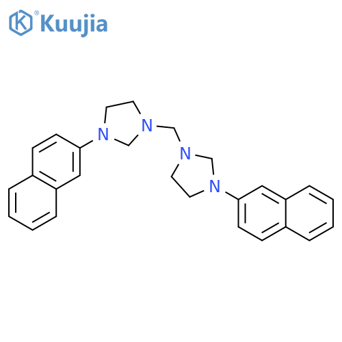 Imidazolidine, 1,1'-methylenebis[3-(2-naphthalenyl)- structure