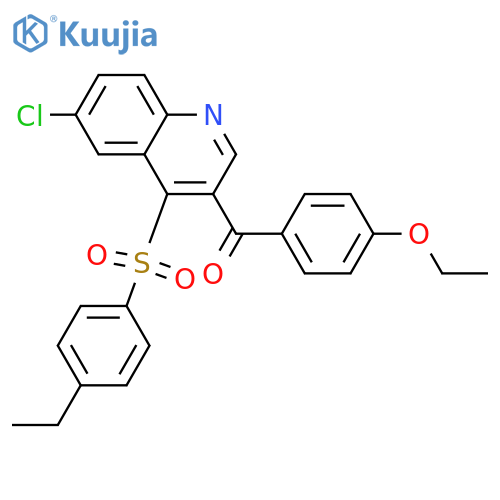 6-chloro-3-(4-ethoxybenzoyl)-4-(4-ethylbenzenesulfonyl)quinoline structure