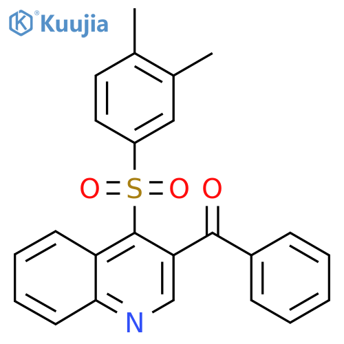 3-benzoyl-4-(3,4-dimethylbenzenesulfonyl)quinoline structure