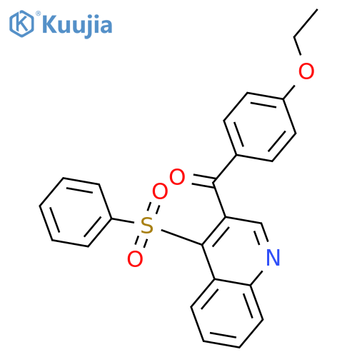 4-(benzenesulfonyl)-3-(4-ethoxybenzoyl)quinoline structure