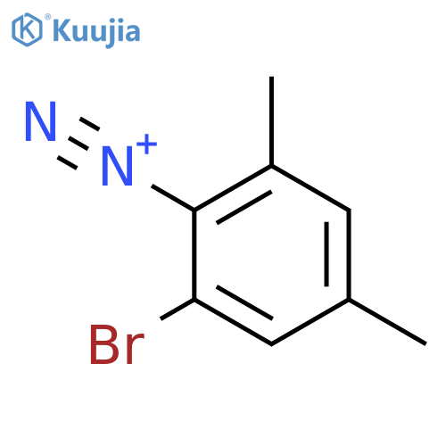 BENZENEDIAZONIUM, 2-BROMO-4,6-DIMETHYL- structure