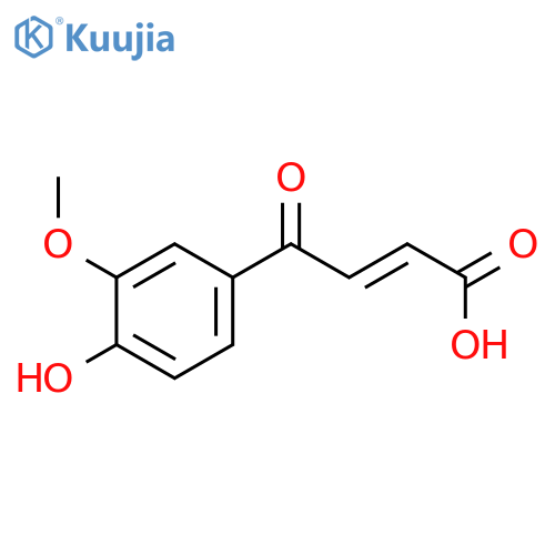 2-Butenoic acid, 4-(4-hydroxy-3-methoxyphenyl)-4-oxo-, (E)- structure