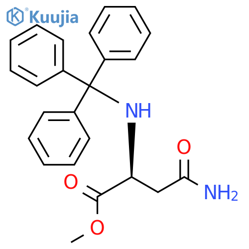 (S)-methyl 2-amino-4-oxo-4-(tritylamino)butanoate structure