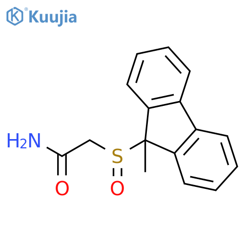 Acetamide, 2-[(9-methyl-9H-fluoren-9-yl)sulfinyl]- structure