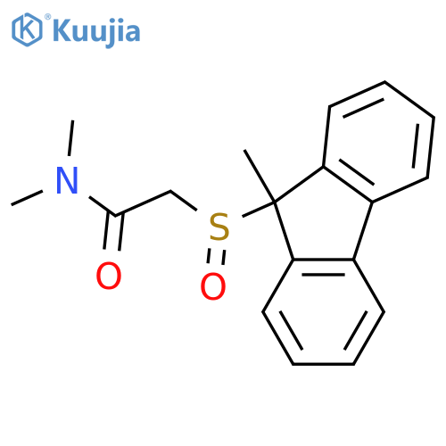 Acetamide, N,N-dimethyl-2-[(9-methyl-9H-fluoren-9-yl)sulfinyl]- structure