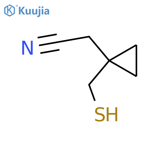 1-(Mercaptomethyl)cyclopropaneacetonitrile structure