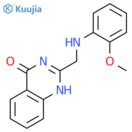 4(1H)-Quinazolinone, 2-[[(2-methoxyphenyl)amino]methyl]- structure