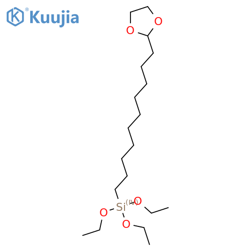 TRIETHOXYSILYLUNDECANAL, ETHYLENE GLYCOL ACETAL structure