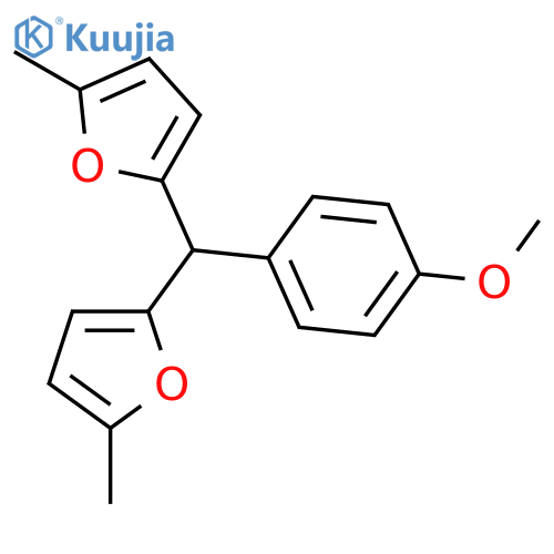 Furan, 2,2'-[(4-methoxyphenyl)methylene]bis[5-methyl- structure