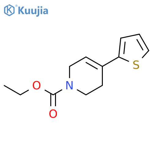 1(2H)-Pyridinecarboxylic acid, 3,6-dihydro-4-(2-thienyl)-, ethyl ester structure