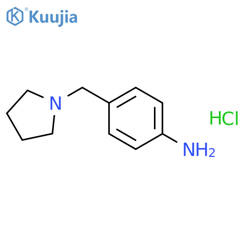 4-[(pyrrolidin-1-yl)methyl]aniline hydrochloride structure