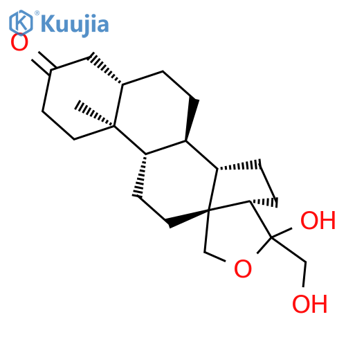 Pregnan-3-one, 18,20-epoxy-20,21-dihydroxy-, (5a)- structure