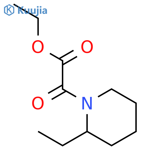 Ethyl (2-ethylpiperidin-1-yl)(oxo)acetate structure