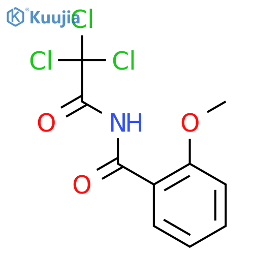 (2-methoxy-benzoyl)-trichloroacetyl-amine structure