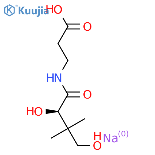 D-Pantothenic acid sodium structure