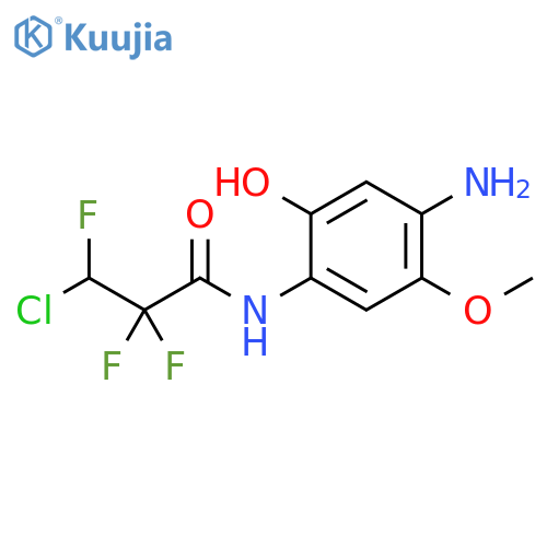 Propanamide,N-(4-amino-2-hydroxy-5-methoxyphenyl)-3-chloro-2,2,3-trifluoro- structure