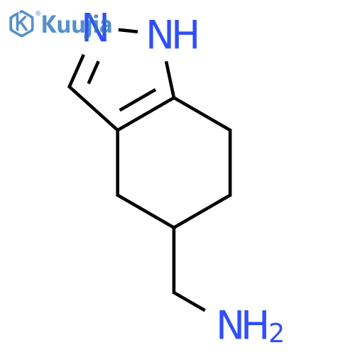 2H-Indazole-5-methanamine,4,5,6,7-tetrahydro-, (+)- structure