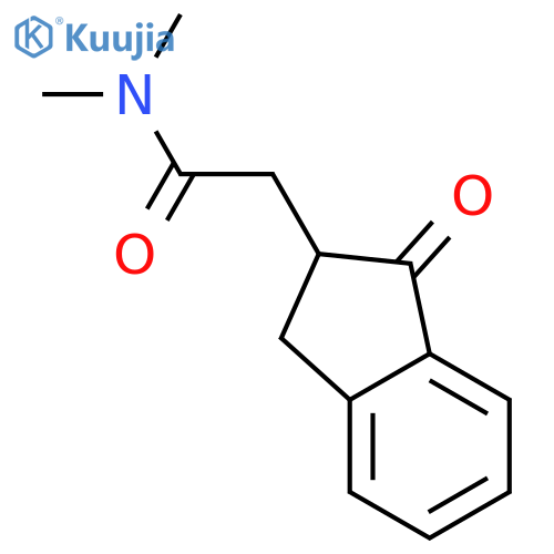 1H-Indene-2-acetamide, 2,3-dihydro-N,N-dimethyl-1-oxo- structure