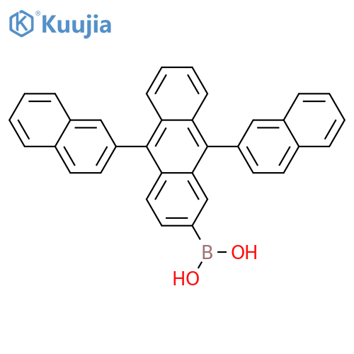 Boronic acid, (9,10-di-2-naphthalenyl-2-anthracenyl)- structure