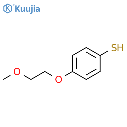 4-(2-methoxyethoxy)benzene-1-thiol structure